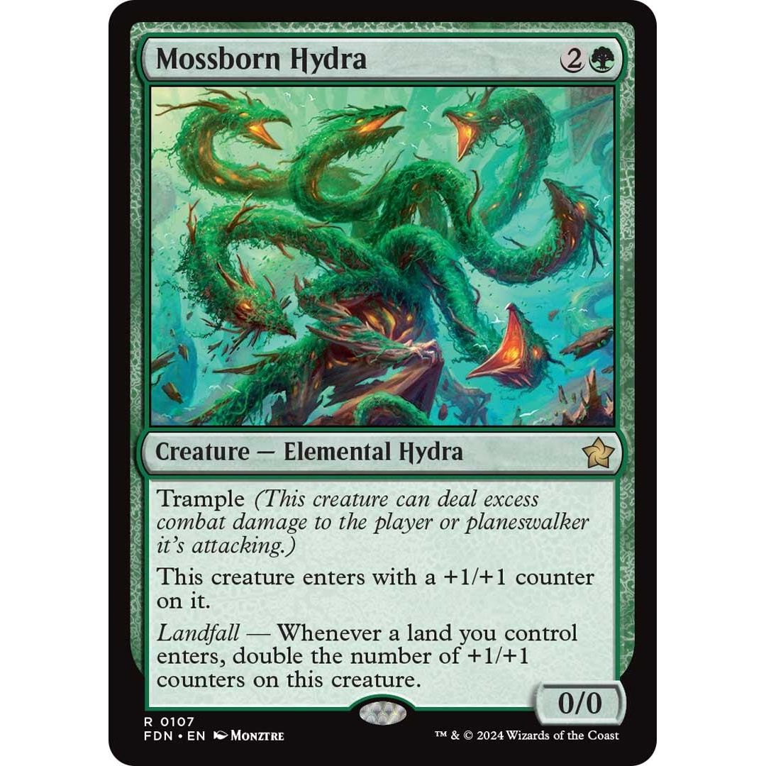 Image for Mossborn Hydra (107) (FDN) - Magic: The Gathering