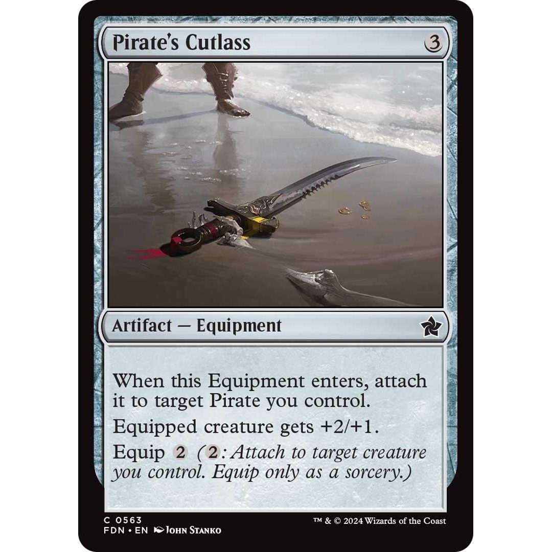 Image for Pirate's Cutlass (563) (FDN) - Magic: The Gathering