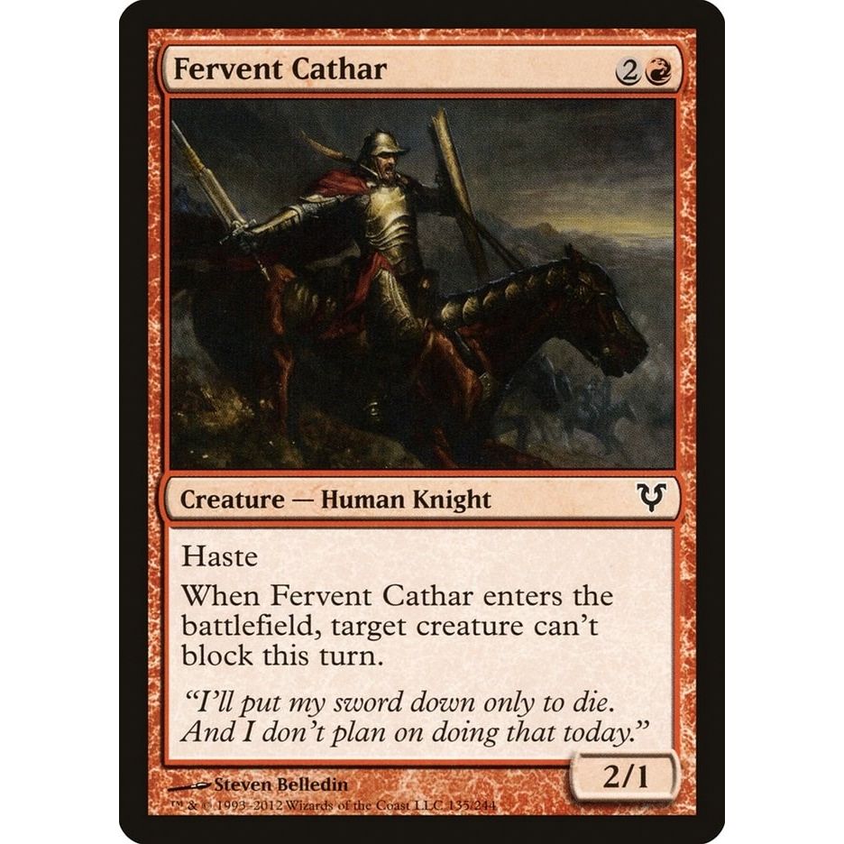 Image for Fervent Cathar (135) (AVR) - Magic: The Gathering