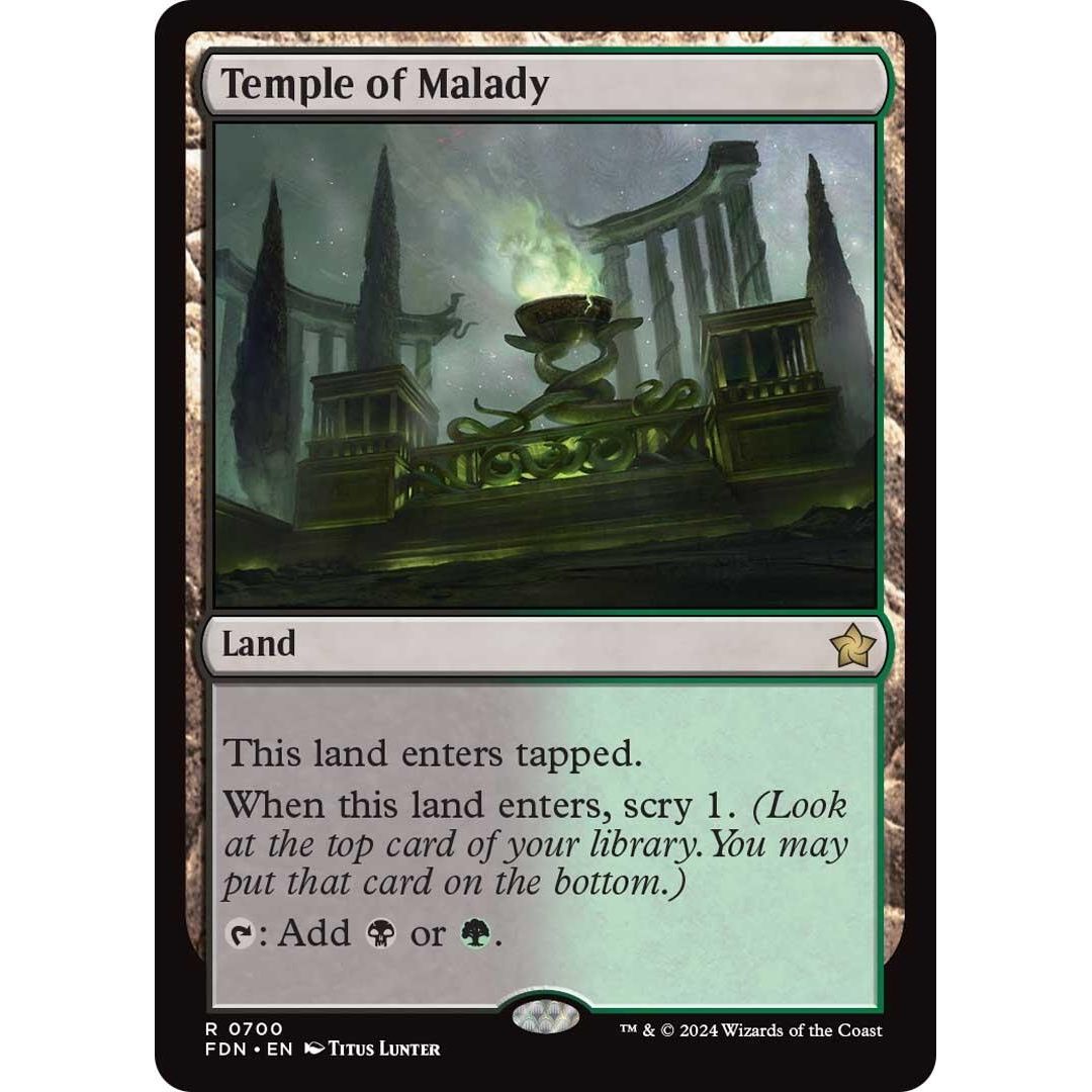 Image for Temple of Malady (700) (FDN) - Magic: The Gathering