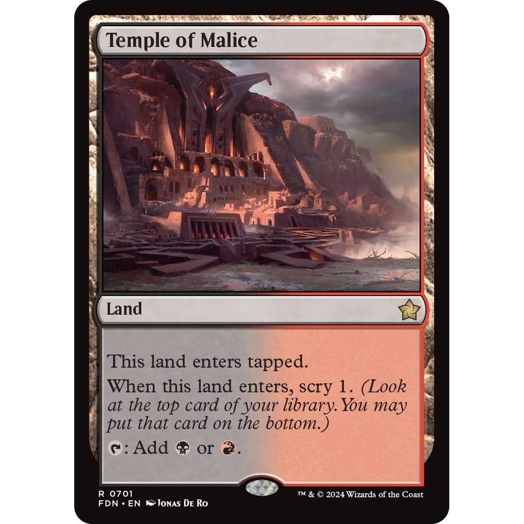 Image for Temple of Malice (701) (FDN) - Magic: The Gathering