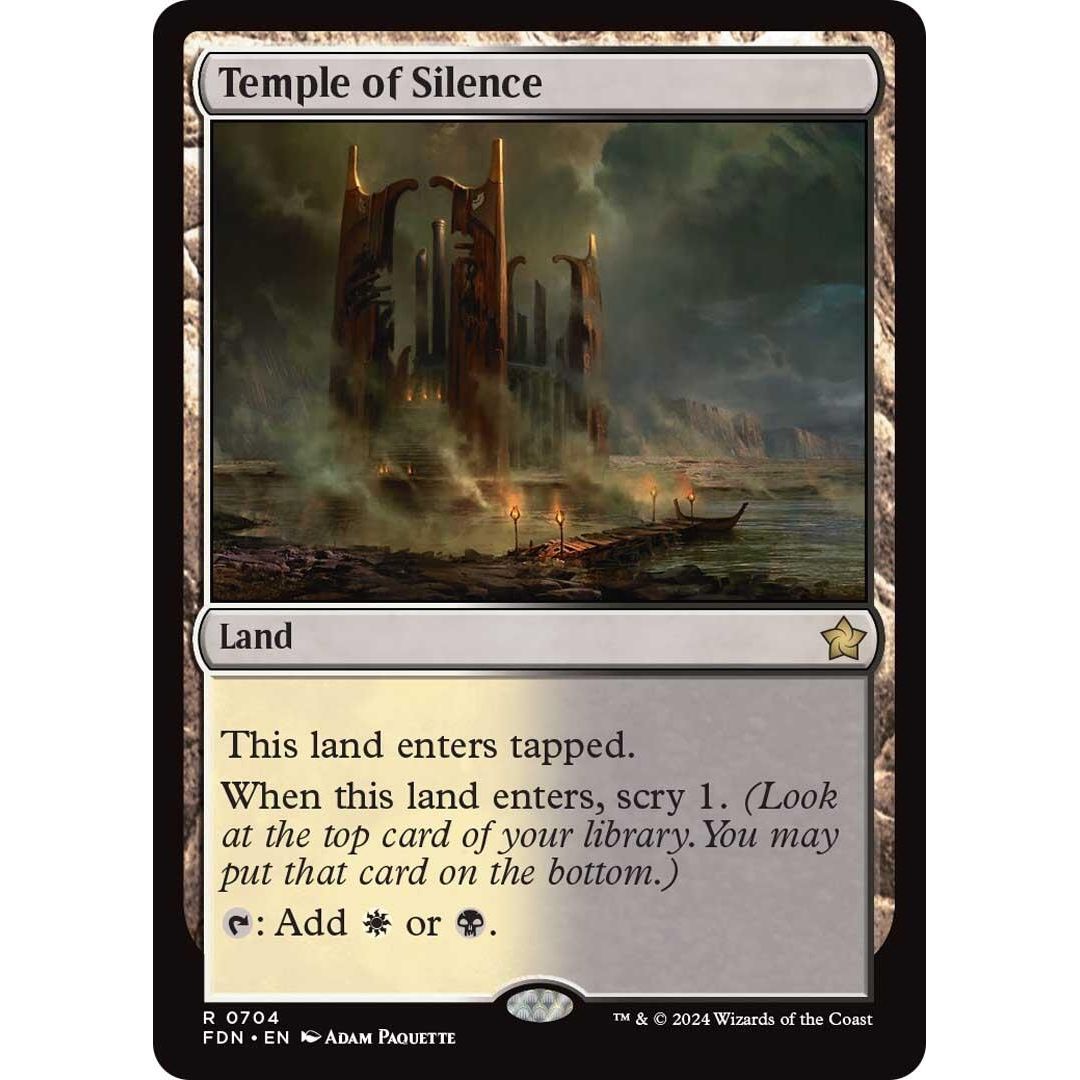Image for Temple of Silence (704) (FDN) - Magic: The Gathering