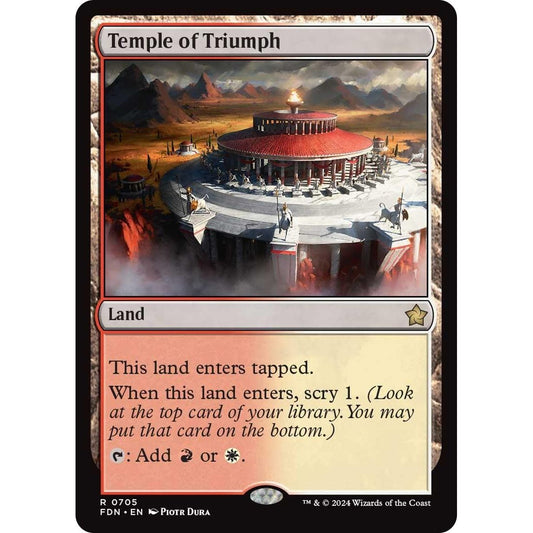 Image for Temple of Triumph (705) (FDN) - Magic: The Gathering