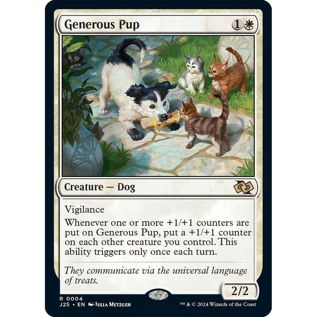Image for Generous Pup (4) (J25) - Magic: The Gathering