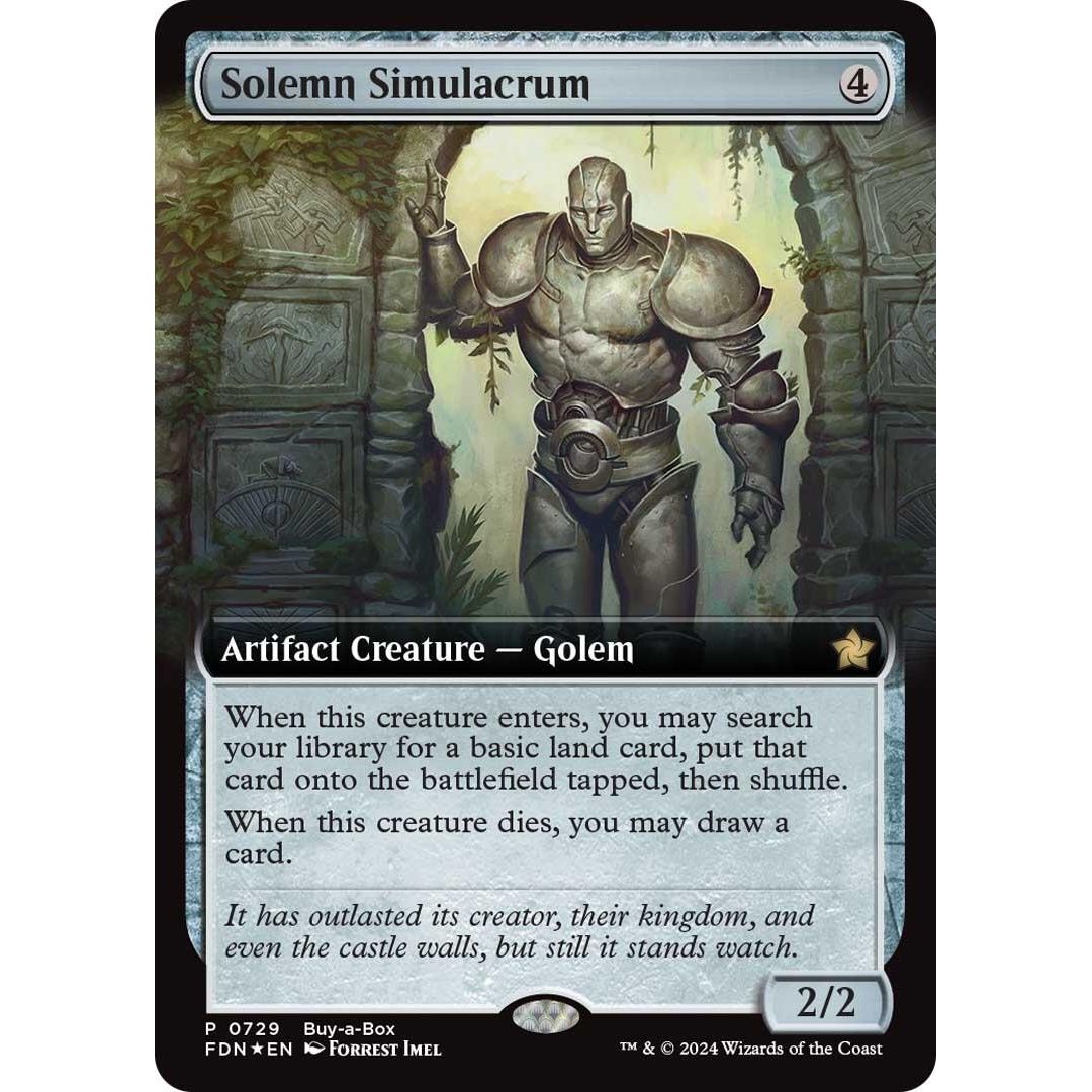 Image for Solemn Simulacrum (Extended Art) (729) (BABP) - Magic: The Gathering
