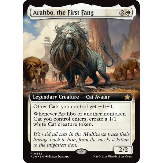 Image for Arahbo, the First Fang (Extended Art) (442) (FDN) - Magic: The Gathering