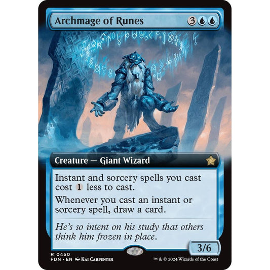 Image for Archmage of Runes (Extended Art) (450) (FDN) - Magic: The Gathering