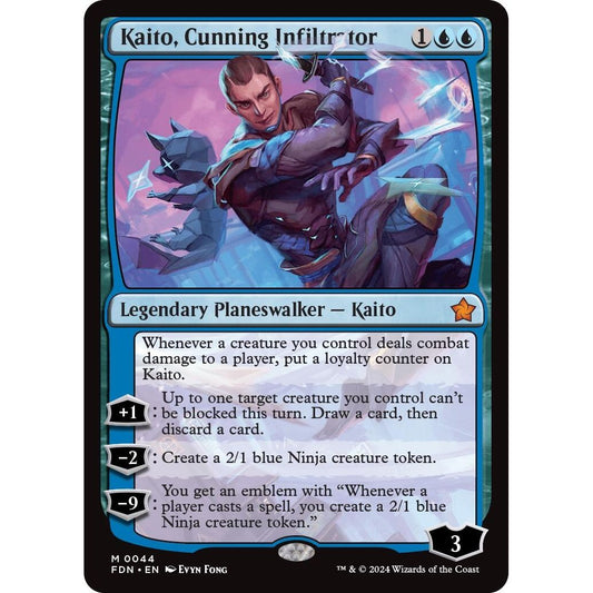 Image for Kaito, Cunning Infiltrator (44) (FDN) - Magic: The Gathering