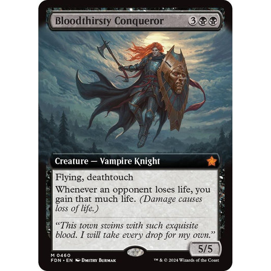Image for Bloodthirsty Conqueror (Extended Art) (460) (FDN) - Magic: The Gathering
