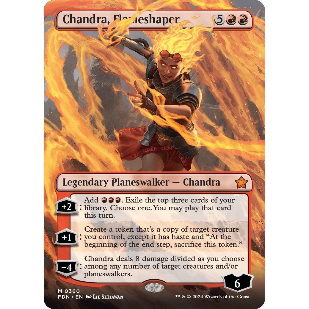 Image for Chandra, Flameshaper (Borderless) (360) (FDN) - Magic: The Gathering