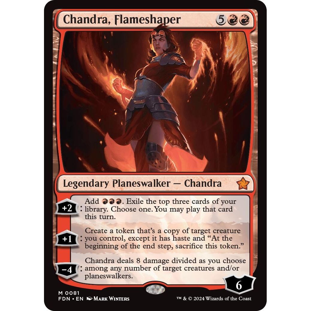 Image for Chandra, Flameshaper (81) (FDN) - Magic: The Gathering