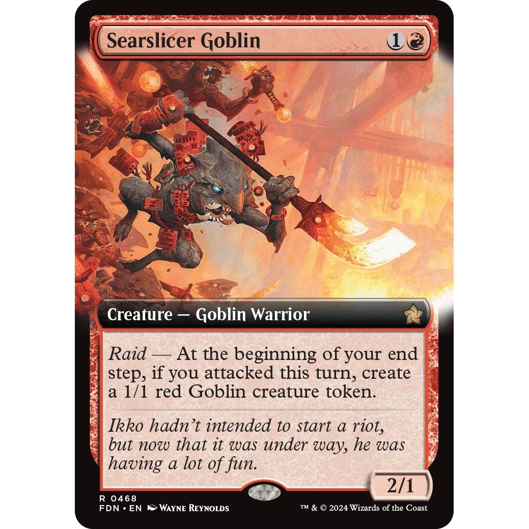 Image for Searslicer Goblin (Extended Art) (468) (FDN) - Magic: The Gathering