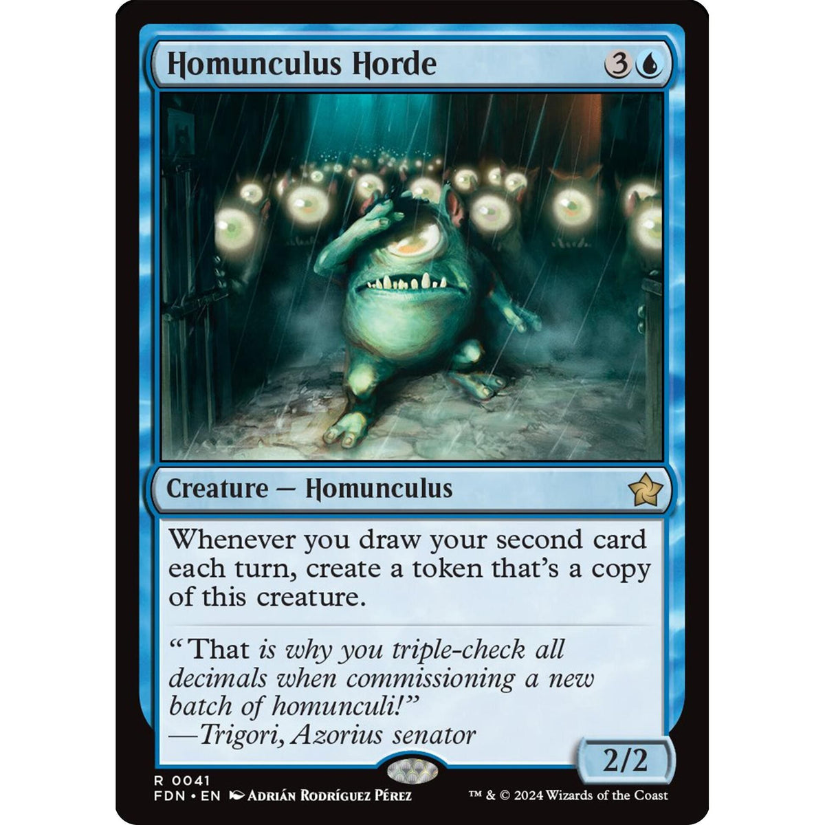 Image for Homunculus Horde (41) (FDN) - Magic: The Gathering