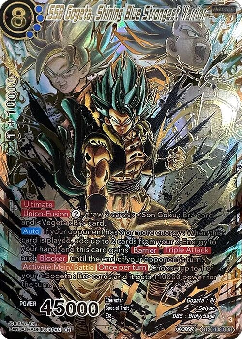 Image for SSB Gogeta, Shining Blue Strongest Warrior (GDR) (BT26-138) (BT26) - Dragon Ball Super: Masters