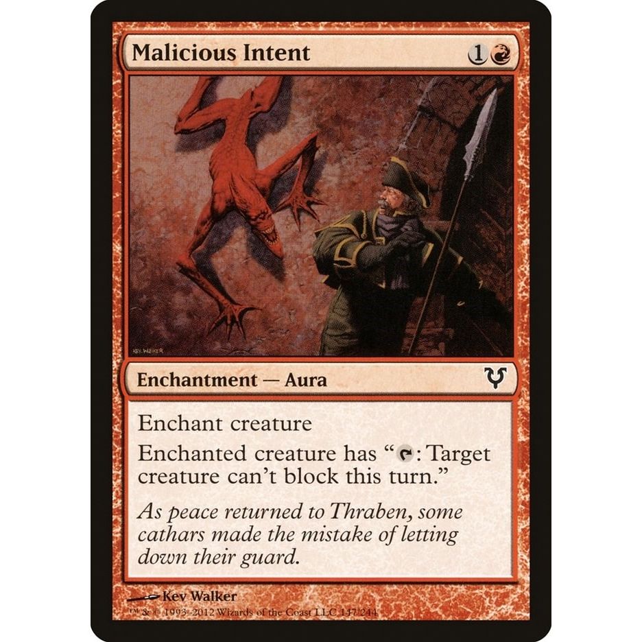 Image for Malicious Intent (147) (AVR) - Magic: The Gathering