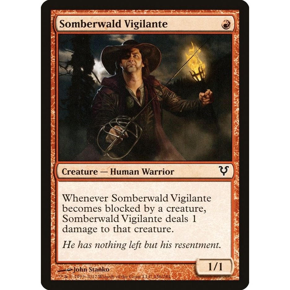 Image for Somberwald Vigilante (156) (AVR) - Magic: The Gathering