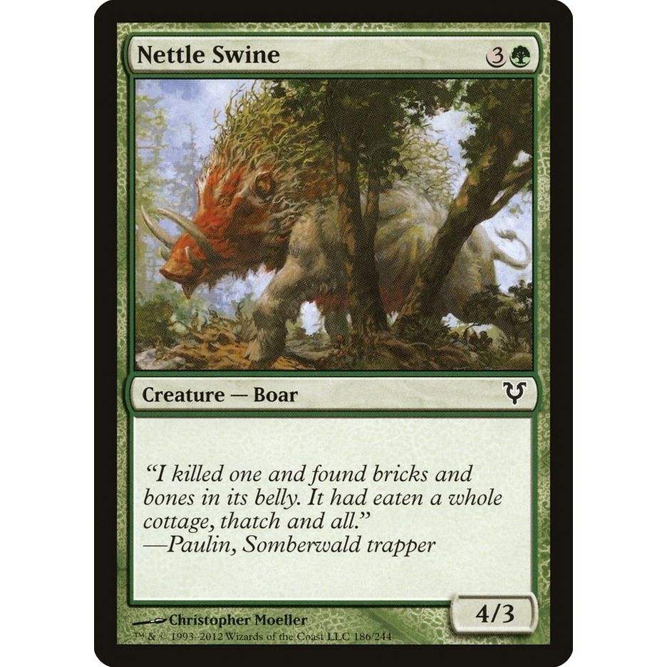 Image for Nettle Swine (186) (AVR) - Magic: The Gathering