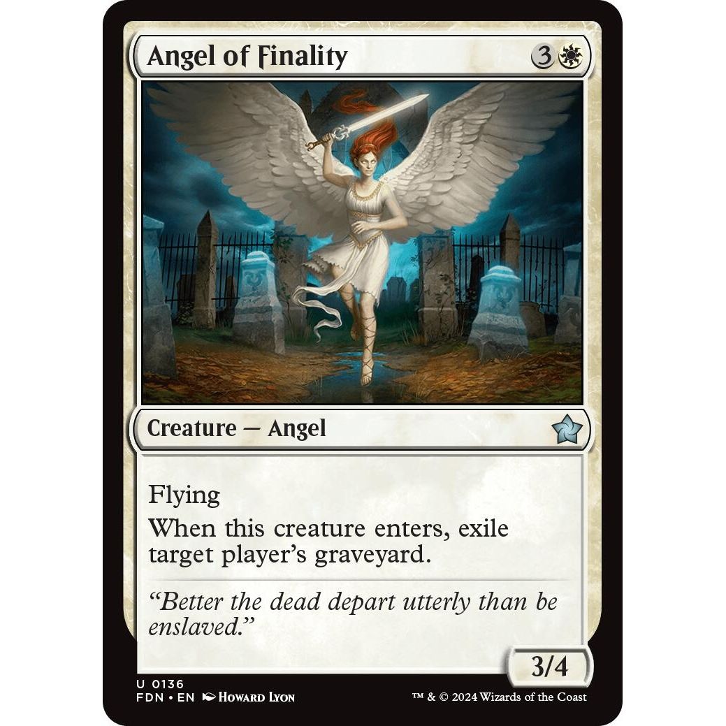 Image for Angel of Finality (136) (FDN) - Magic: The Gathering