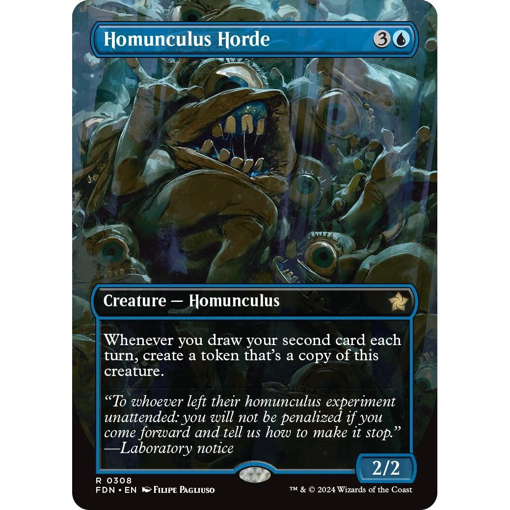 Image for Homunculus Horde (Borderless) (308) (FDN) - Magic: The Gathering