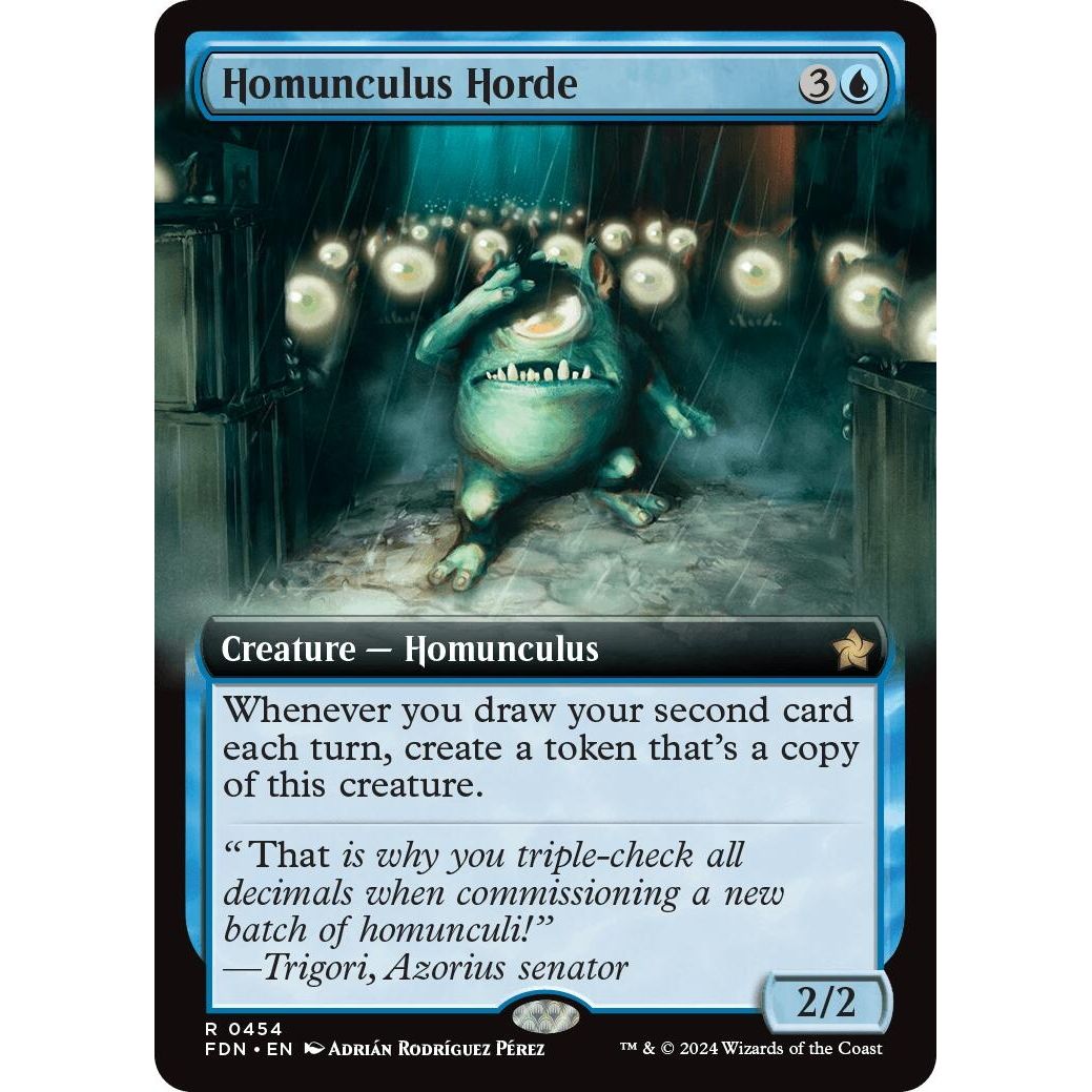 Image for Homunculus Horde (Extended Art) (454) (FDN) - Magic: The Gathering