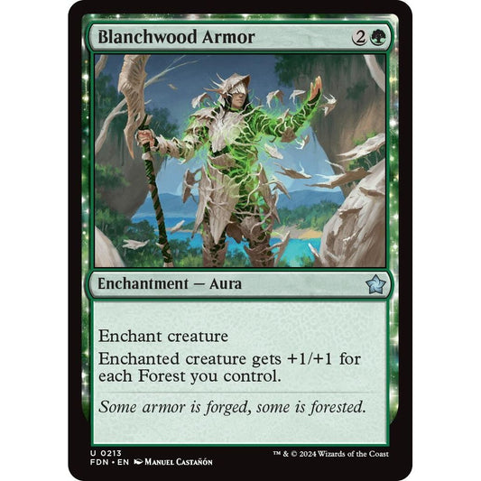 Image for Blanchwood Armor (213) (FDN) - Magic: The Gathering