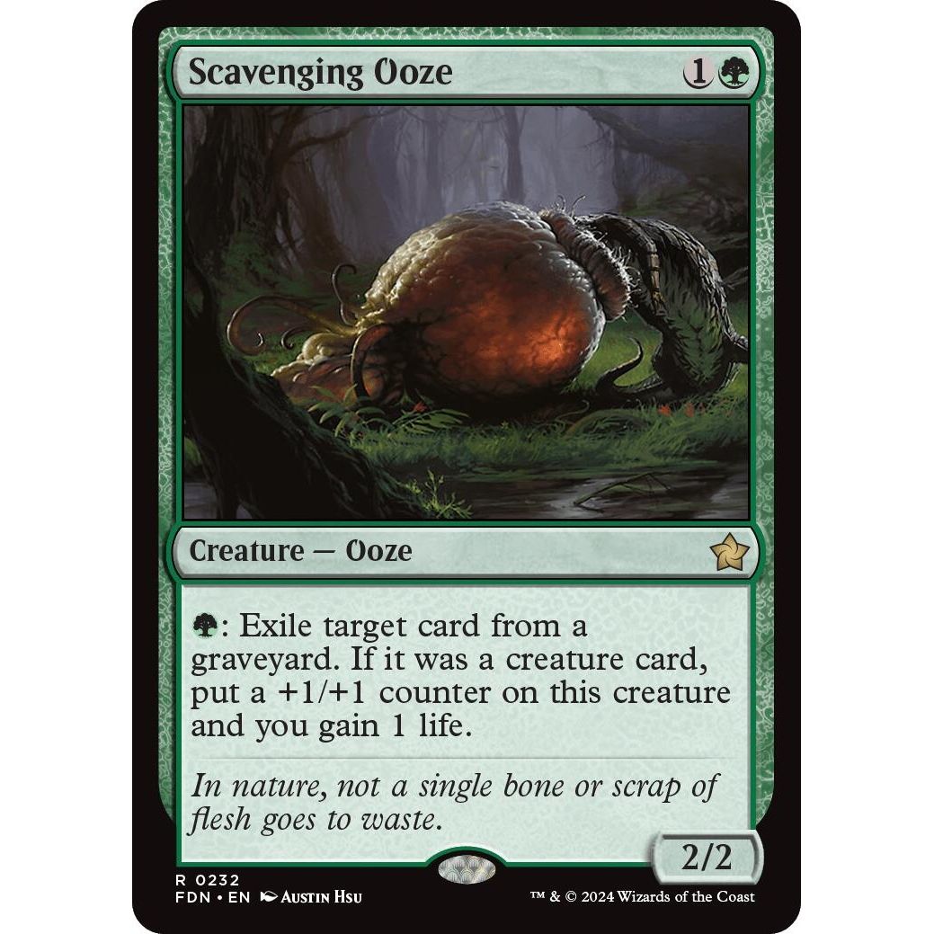 Image for Scavenging Ooze (232) (FDN) - Magic: The Gathering
