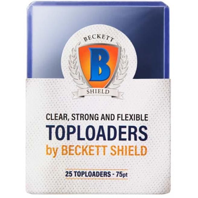 Image for Beckett Shield Standard Size Card 75PT Toploader (25 Pack) - Card Sleeves