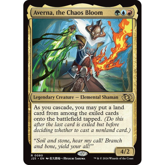 Image for Averna, the Chaos Bloom (Anime) (80) (CMR) - Magic: The Gathering