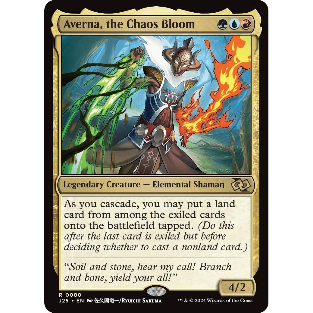 Image for Averna, the Chaos Bloom (Anime) (80) (J25) - Magic: The Gathering