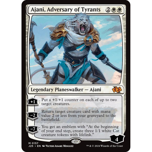Image for Ajani, Adversary of Tyrants (157) (J25) - Magic: The Gathering