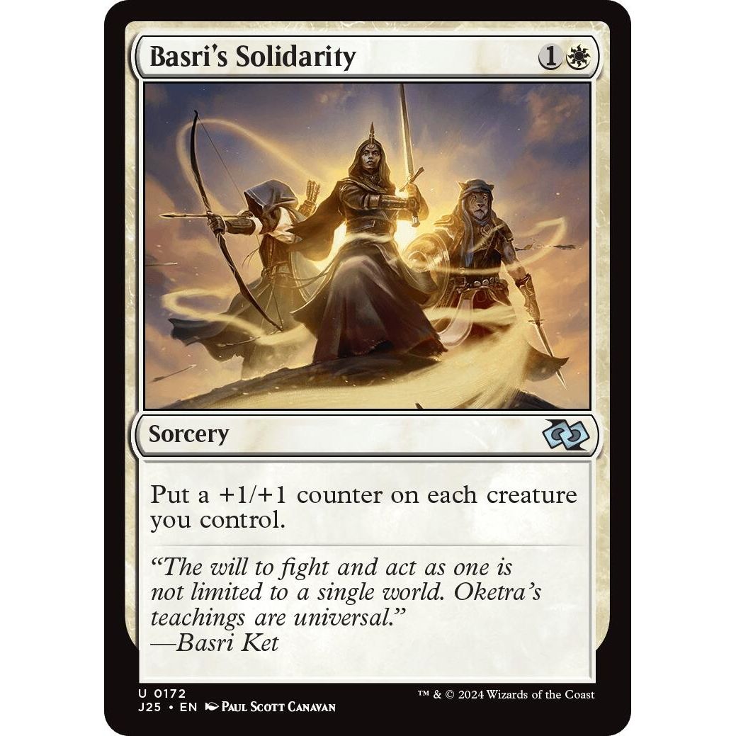 Image for Basri's Solidarity (172) (J25) - Magic: The Gathering