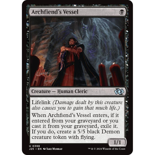 Image for Archfiend's Vessel (398) (J25) - Magic: The Gathering