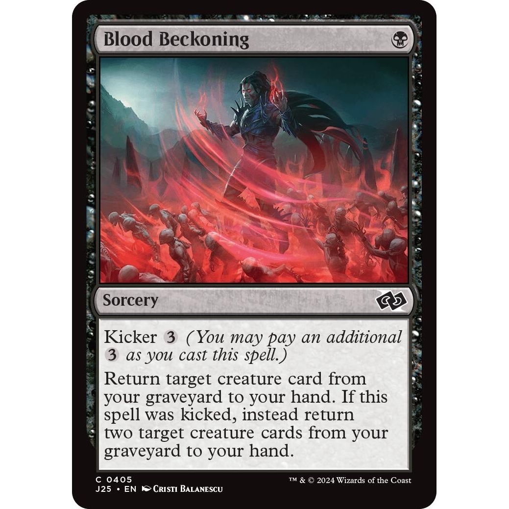 Image for Blood Beckoning (405) (J25) - Magic: The Gathering