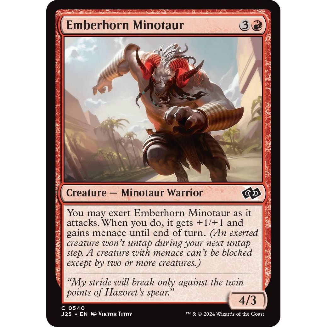 Image for Emberhorn Minotaur (540) (J25) - Magic: The Gathering