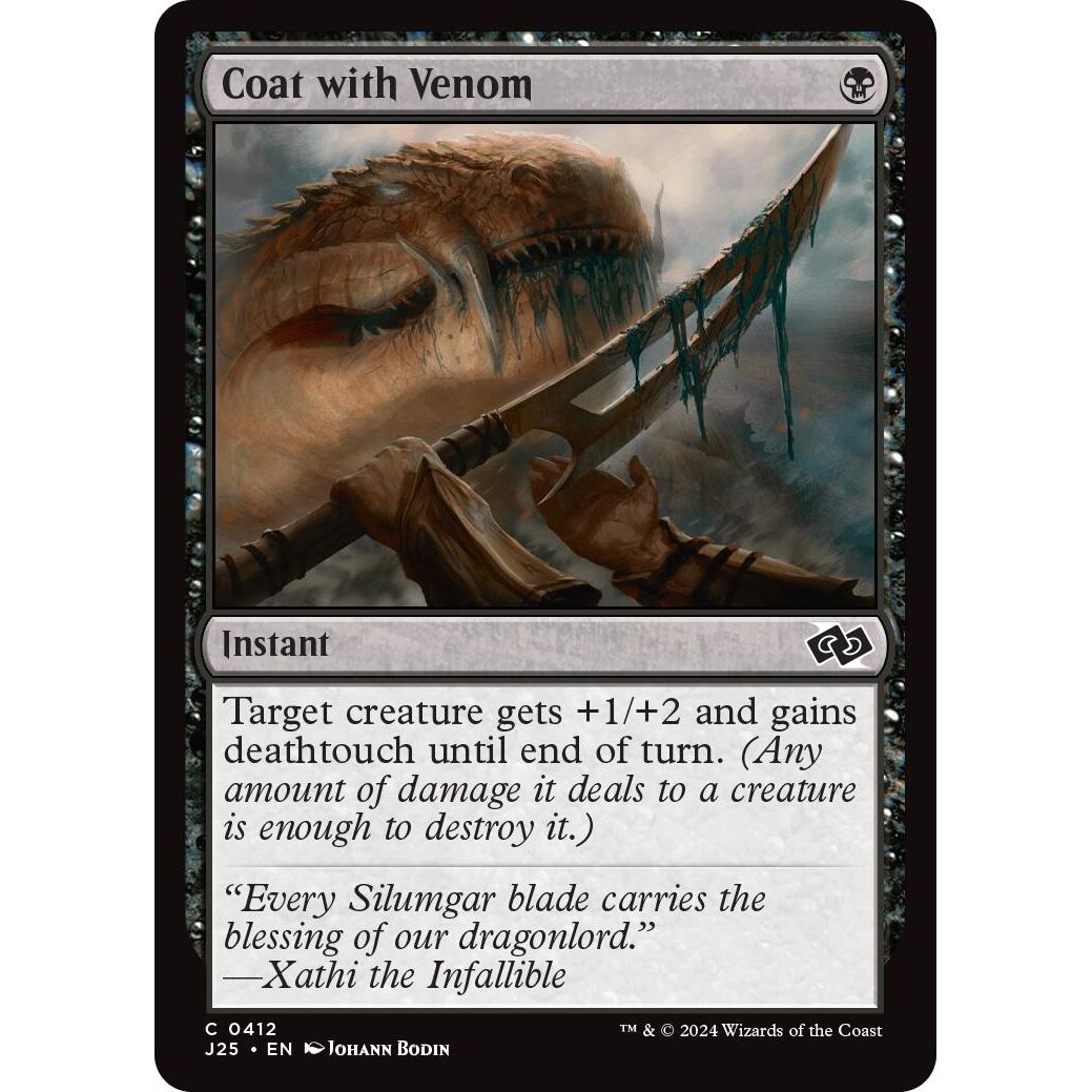 Image for Coat with Venom (412) (J25) - Magic: The Gathering