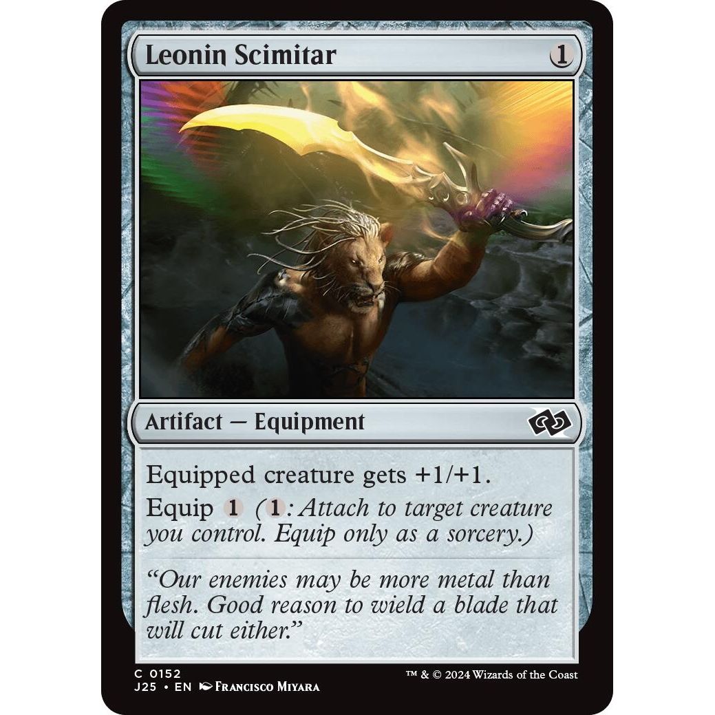 Image for Leonin Scimitar (152) (J25) - Magic: The Gathering