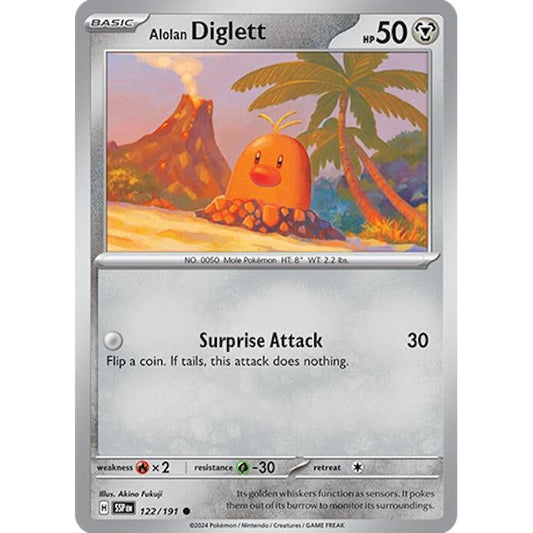 Image for Alolan Diglett (122/191) (SSP) - Pokemon