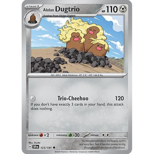 Image for Alolan Dugtrio (123/191) (SSP) - Pokemon