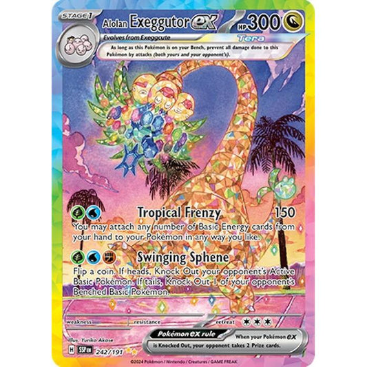 Image for Alolan Exeggutor ex (242/191) (SSP) - Pokemon