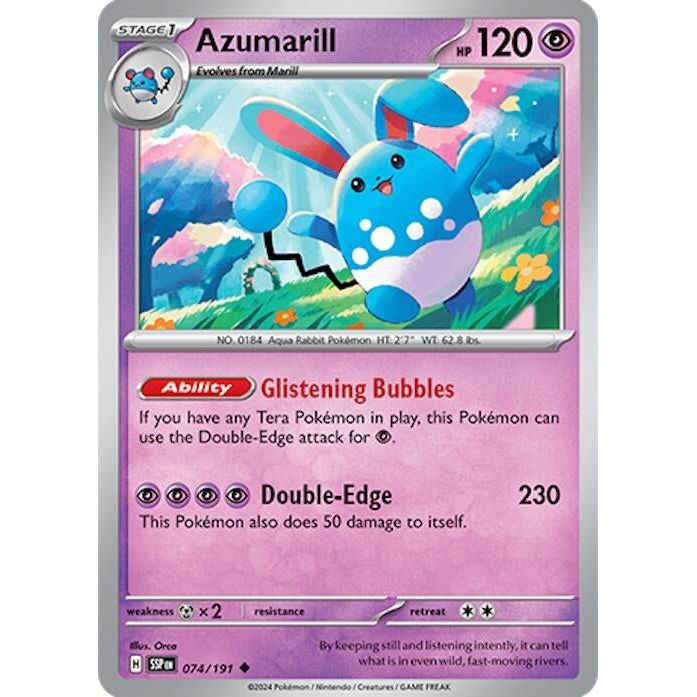Image for Azumarill (074/191) (SSP) - Pokemon