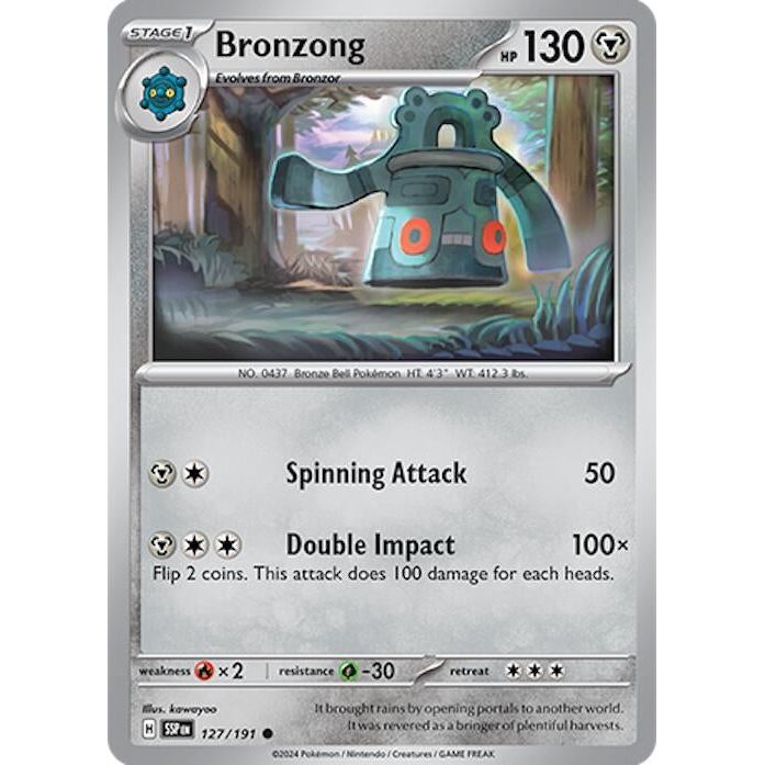 Image for Bronzong (127/191) (SSP) - Pokemon