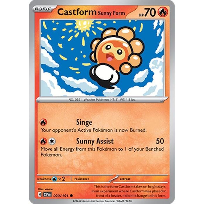 Image for Castform Sunny Form (020/191) (SSP) - Pokemon