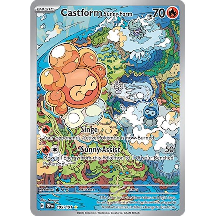 Image for Castform Sunny Form (195/191) (SSP) - Pokemon