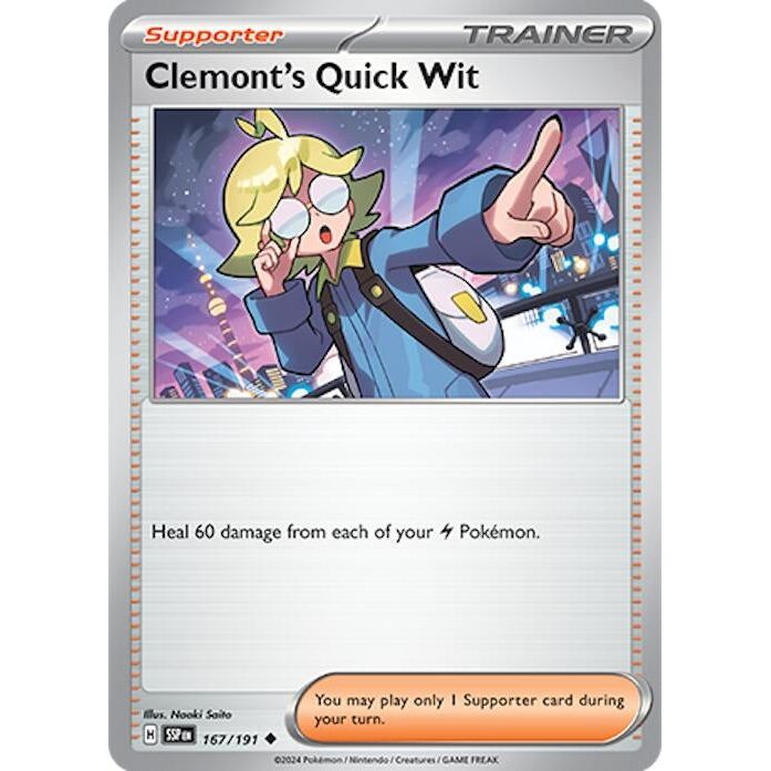 Image for Clemont's Quick Wit (167/191) (SSP) - Pokemon
