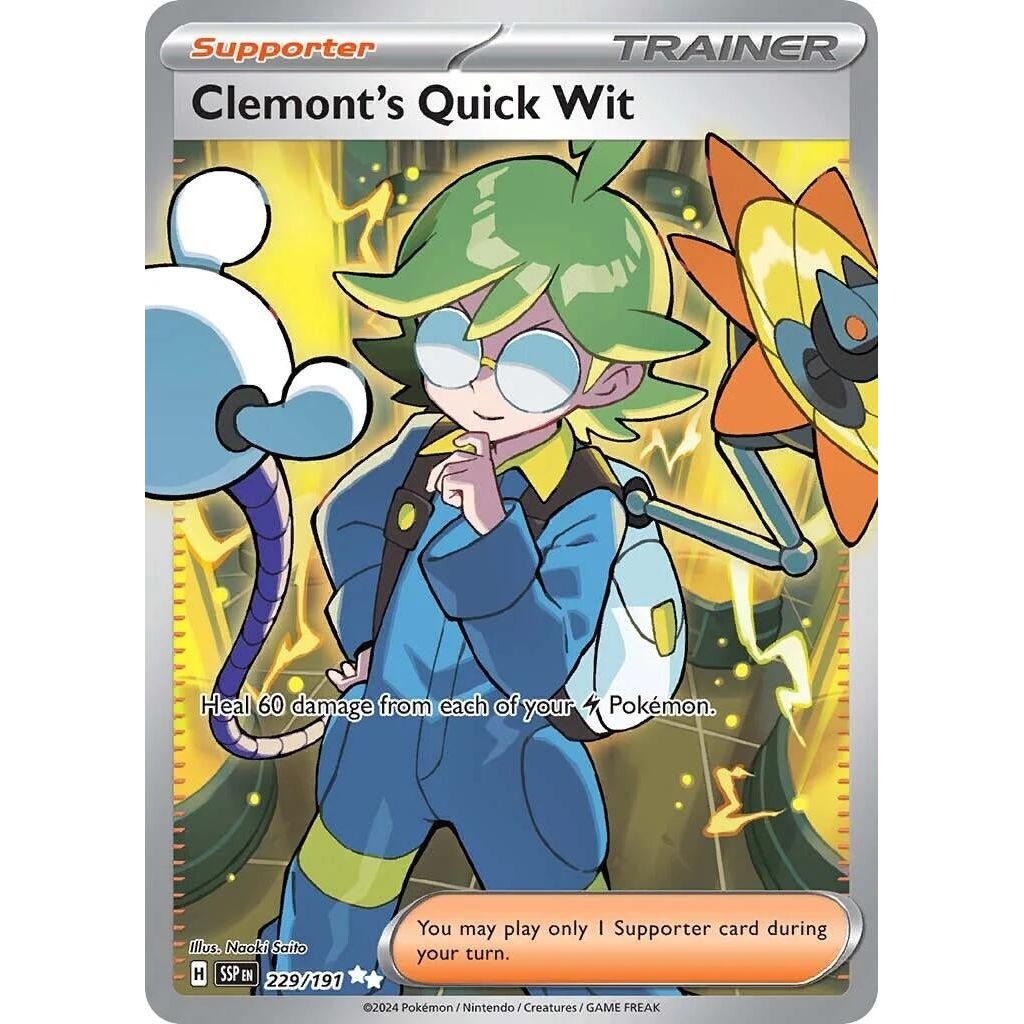 Image for Clemont's Quick Wit (229/191) (SSP) - Pokemon