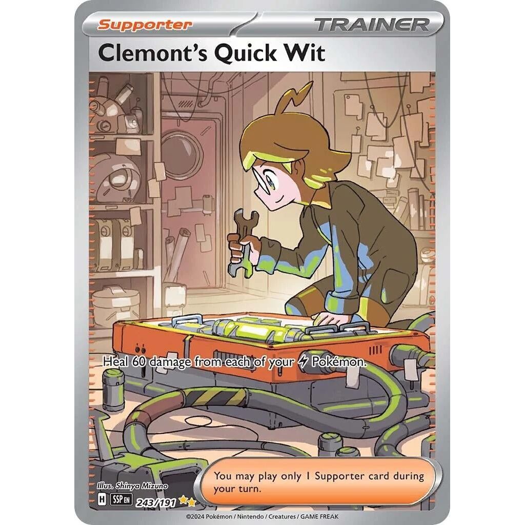 Image for Clemont's Quick Wit (243/191) (SSP) - Pokemon