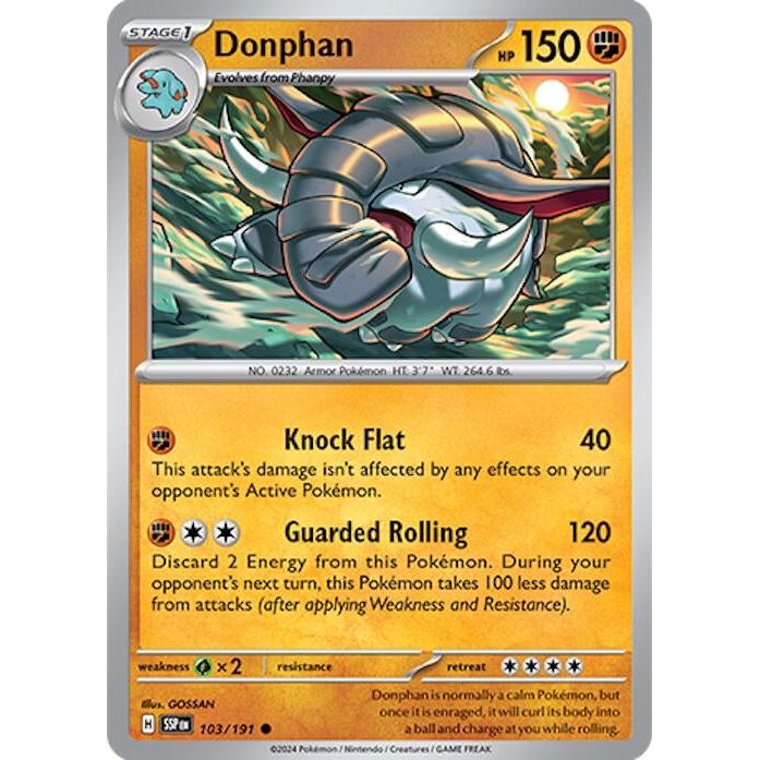 Image for Donphan (103/191) (SSP) - Pokemon