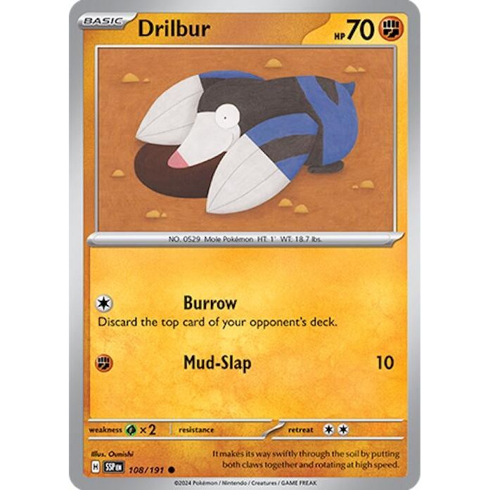Image for Drilbur (108/191) (SSP) - Pokemon