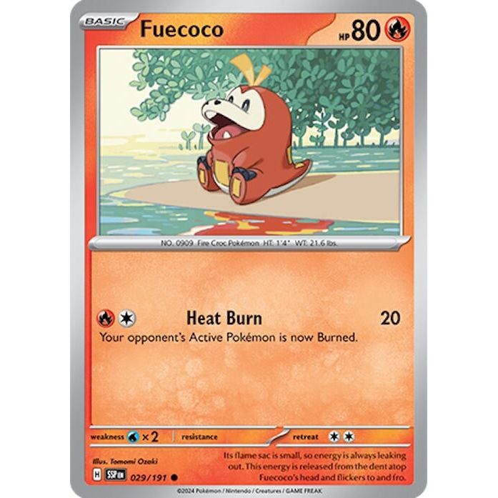 Image for Fuecoco (029/191) (SSP) - Pokemon