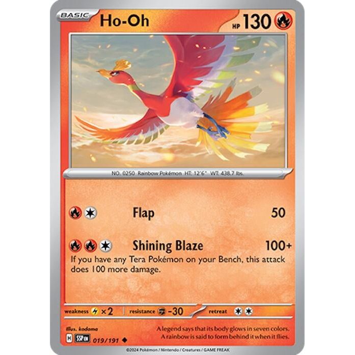 Image for Ho-Oh (019/191) (SSP) - Pokemon